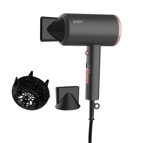 Asciugacapelli 1800 W design compatto - motore DC con diffusore e concentratore