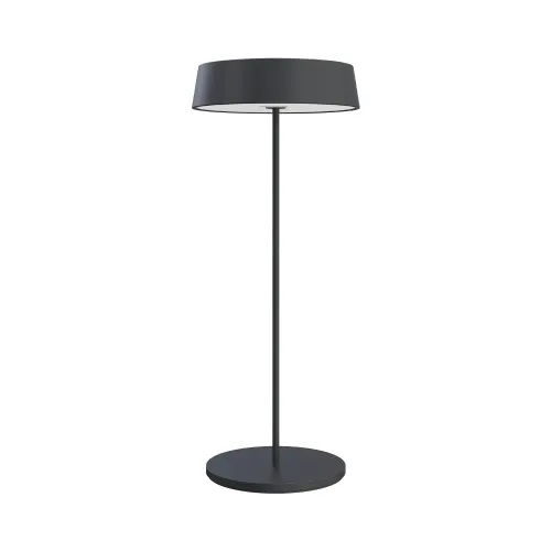 Lampada da tavolo ricaricabile 5,5 W 220 lm in alluminio paralume ad aggancio magnetico 2700K nero