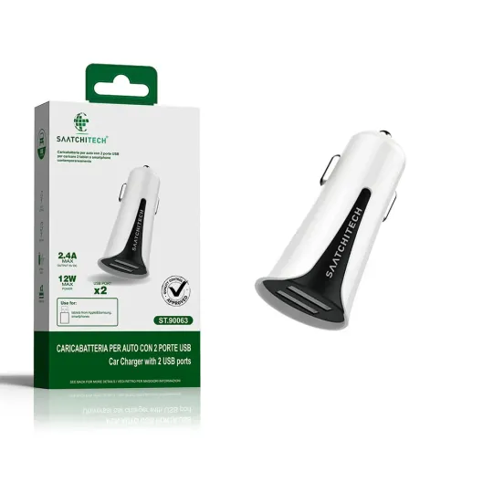 Caricatore da auto doppia porta USB-A