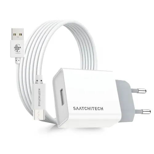 Caricabatteria da parete USB-A con cavo micro USB