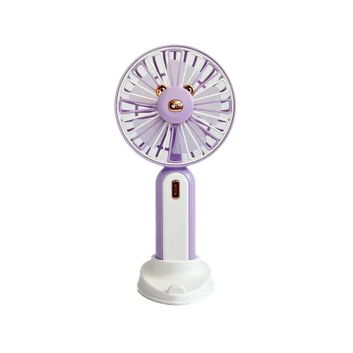 Ventilatore 1,5 W ricaricaricabile 3 velocità illuminazione LED – supporto per cellulare
