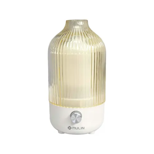 Handcrafted glass aroma diffuser ultrasonic LED RGB 100 ml adjustable light humidifier