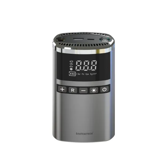 Compressore d’Aria Portatile Digitale Multifunzione 150 PSI con Power Bank e Torcia LED