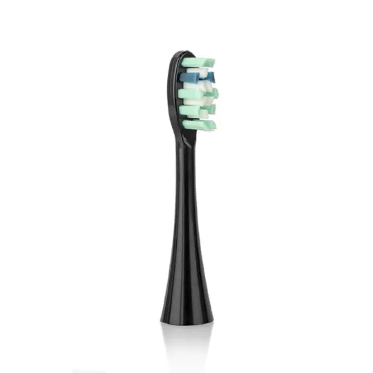 Têtes de brosse de rechange pour brosse à dents électrique, lot de 4 - Noir