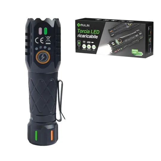 Linterna LED recargable