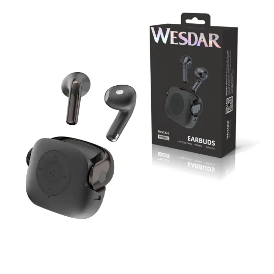 True Wireless Bluetooth 6.0 Earbuds with 400mAh Charging Case