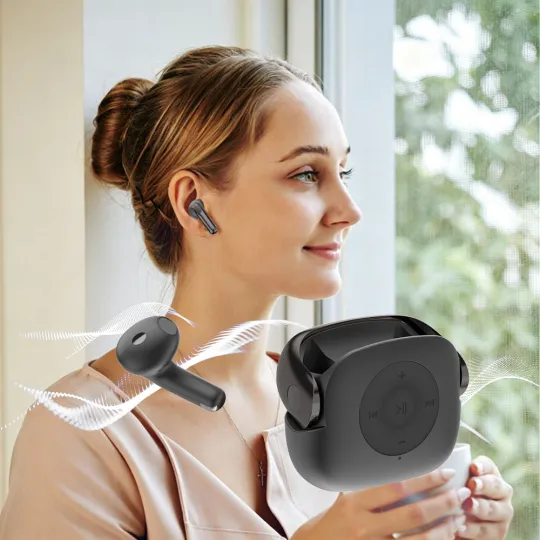 True Wireless Bluetooth 6.0 Earbuds with 400mAh Charging Case