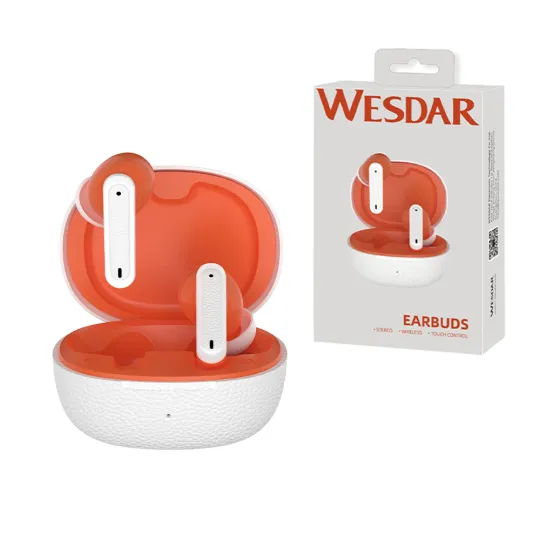 Wireless Earbuds Bluetooth 6.0 TWS Type C Charging Case 230 mAh 3 Hour Playtime