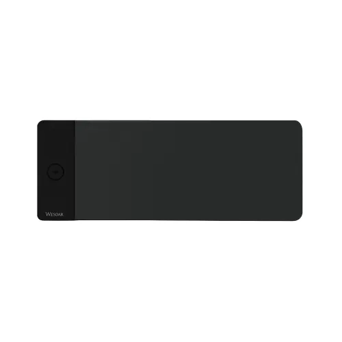 Tappetino Mouse XXL con Ricarica Wireless Integrata 15W USB Type-C 80×30 cm