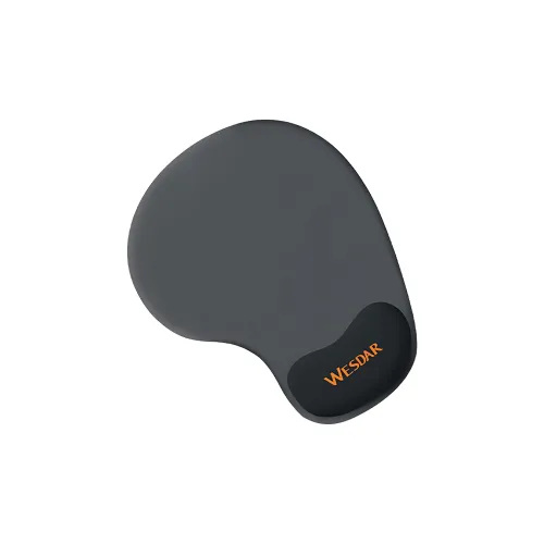 Tappetino Mouse Ergonomico con Poggiapolso in Gel Antiscivolo Grigio