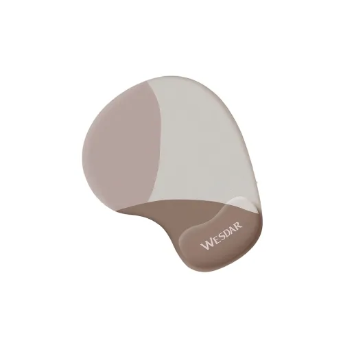 Tappetino Mouse Ergonomico con Poggiapolso in Gel Antiscivolo Marrone