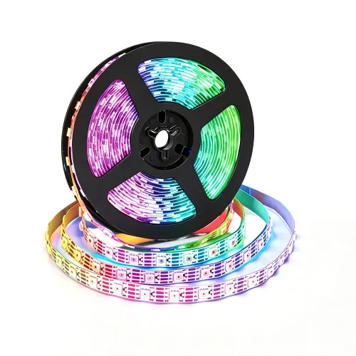 Strip LED RGB USB 5V Controllo APP Telecomando Luminosità Regolabile Tagliabile Luce Decorativa