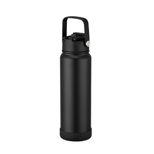 Borraccia Termica 800 ml in Acciaio Inox 316 a Doppia Parete Sottovuoto Nero